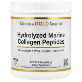 Peptides de collagène marin hydrolysés, non aromatisés, 200 g, California Gold Nutrition