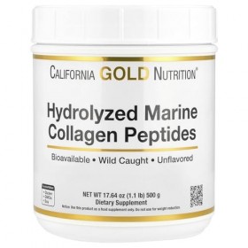 Peptides de collagène marin hydrolysés, non aromatisés, 500 g, California Gold Nutrition