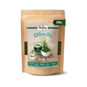 Biojoy Poudre de Chlorella BIO 100 g , Naturelle et sans additifs Chlorella vulgaris L. Chlorelle