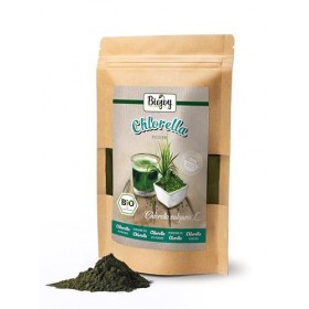 Biojoy Poudre de Chlorella BIO 100 g , Naturelle et sans additifs Chlorella vulgaris L. Chlorelle