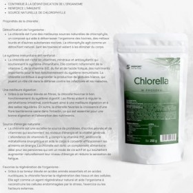 Chlorella Poudre - 250 g Doypack - Poudre verte pour nettoyage du corps - Végétalien, sans lactose et sans gluten, sans addit