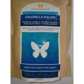 500 g de poudre de chlorelle, 100% naturelle, contrôlée pour les résidus, sans additifs, parois cellulaires rompues, transfor