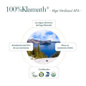 CIENPORCIENNATU ALGA KLAMATH alga verdiazul AFA – préparation en comprimés pour une prise régulière, boîte de 180 comprimés