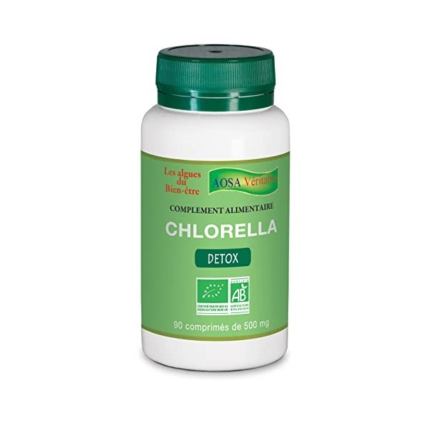 Chlorella bio - 90 comprimés - Aide à éliminer les toxines