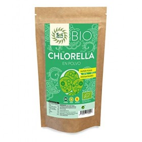 SOLNATURAL CHLORELLA polvo 125gr. BIO – peut être utilisé régulièrement selon les besoins individuels, produit spécialisé pou