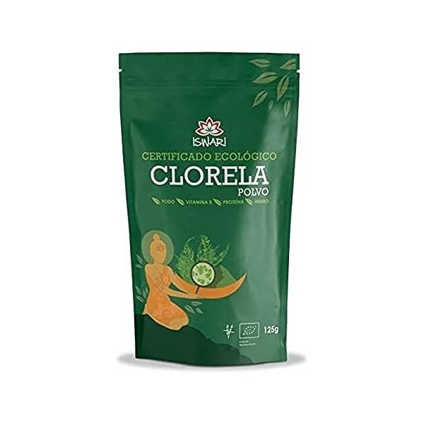 ISWARI CLORELLA superalimento 125gr. BIO – produit multifonction à large champ d’application, poids 125 g, s’intègre facileme