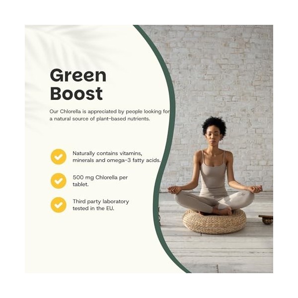 Cupplement Chlorella Comprimés 500 mg Combideal Bio 4x 300 Comprimés - Algues - Détox Chlorelle