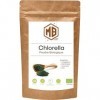 MB Superfoods - Poudre de chlorelle biologique de qualité supérieure 200 g, supplément de chlorelle de haute qualité pour le 
