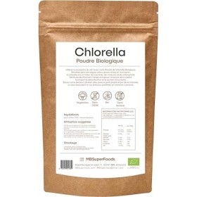 MB Superfoods - Poudre de chlorelle biologique de qualité supérieure 200 g, supplément de chlorelle de haute qualité pour le 