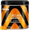﻿Curcuma avec Gingembre et Poivre Noir + PROBIOTIQUES - 2500mg - 120 gommes - Goût Naturel de Mangue Épicée - Antioxydant, A