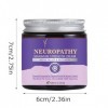 Neuropathie Crème de massage musculaire naturelle pour soulager les douleurs nerveuses pour les pieds, les jambes, les mains,