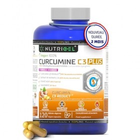 Curcuma C3 Reduct® brevetée avec Extrait de Boswellia, Gingembre et Poivre Noir, Puissant Anti-inflammatoire et Antioxydant N