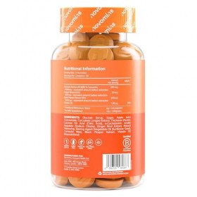 Gommes à mâcher au curcuma – Curcuma et gingembre haute concentration 4000 mg avec curcumine, poivre noir et vitamine D – Sou