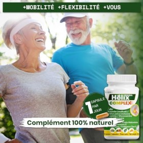 Helix Original Complex | Complément naturel pour les articulations à base dextrait descargot, de glucosamine, dacide hyalu