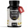 Curcuma Gelules 700 mg - 400 Gelules avec Extrait de Poivre Noir - Curcuma & Piperine - Vegan - Produit en Allemagne