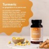 Curcuma 2500mg avec poivre noir piperine & gingembre | 400 comprimés de curcumine | Hautement dosés et absorption | Vegan |