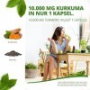 Capsules de curcuma au poivre - extrait de 10 000 mg de curcuma, curcumine et pipérine - approvisionnement de 3 mois - végéta