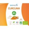 Biophénix Curcuma Bio 180 Gélules - Complément Alimentaire BIO 100% Naturel à Base de Végétaux - Contribue à la Santé des Art