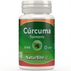 naturbite Turmeric Cúrcuma 500 mg - 60 capsules