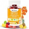 Vitalam Gummies Detox au Curcuma, Digestion, Detox foie, Elimination Toxines, Draineur, Perte de poids, Bruleur de graisse – 