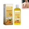 Huile De Massage À La Curcuma, 100ml Huile Douce 7 Dhuile De Curcuma Pour Blanchir La Peau Corporelle Douce 7 Éclaircissante