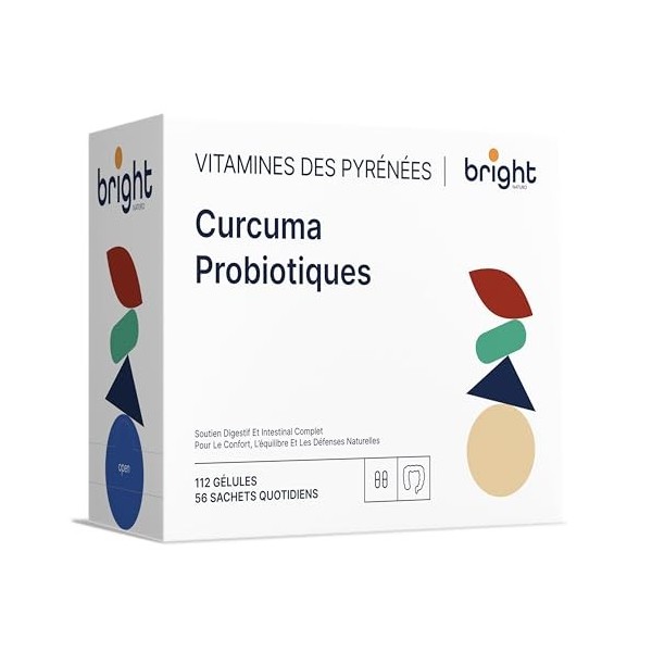 Gestion Digestive - Curcuma, Gingembre et Probiotiques - Sans additifs synthétiques | Synergie optimale pour équilibre intest