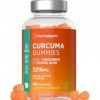 Curcuma Gingembre Poivre Noir Gummies | 90 Gommes Vegan | Extrait de Curcuma Piperine | Extrait de Poivre Noir | Haute Dose |