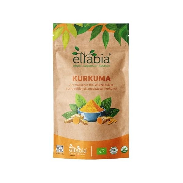 Poudre de curcuma bio 1 kg | Curcuma moulu de qualité alimentaire crue | Poudre de curcuma de qualité supérieure idéale pour ...