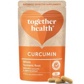 Complexe de curcumine et de curcuma – Together Health – Poudre de curcuma entier biologique – 95% de curcumine et pipérine – 