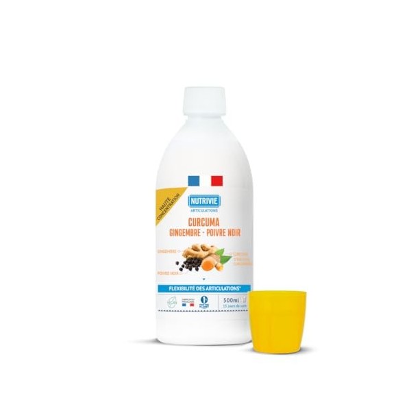Curcuma, Gingembre, Poivre Noir - 500 ml