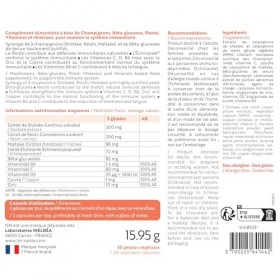 ISN - IMMUNO BOOST® - Renforce limmunité & Réduit la fatigue - Échinacée, Bêta-glucanes, Vitamines B6, C & D3, Zinc & Cuivre