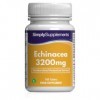 Échinacée 3200 mg | Complément Alimentaire Naturel | 180 Comprimés Végétaliens | 6 Mois d’Utilisation | SimplySupplements