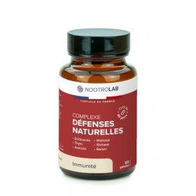 Complexe Défenses Naturelles – Immunité & Vitalité – Échinacée, Thym, Champignons & Vitamine C – 60 Gélules Végétales – Nootr