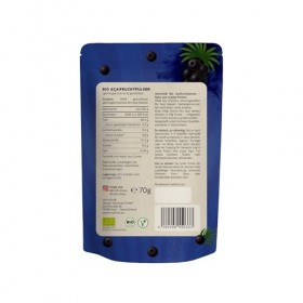 myfruits Poudre daçai bio lyophilisée 70g sans additifs violet foncé pour smoothie, shakes & yaourt