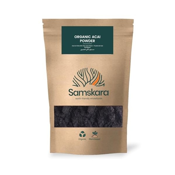 Poudre daçai| BIO biologique | Samskara | 500g x 1 pack Baie d'açaï