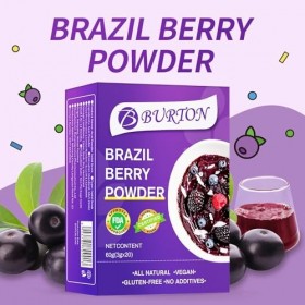 Poudre de Baies Daçaï Bio - Poudre de Fruits Daçaï Lyophilisée 100% Pure, Superaliment Riche en Antioxydants pour Smoothies