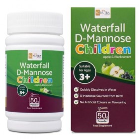 Waterfall D-Mannose Poudre - Waterfall D-Mannose Poudre pour enfants - Goût pomme et cassis - convient aux filles et aux graç