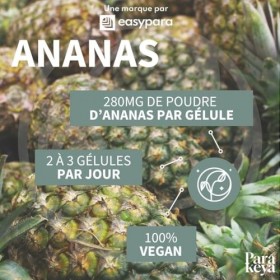 Parakeya – Ananas | Complément Alimentaire | 180 Gélules Canneberge