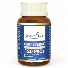 Cranberry 120 PACs Essence Pure | 83800 mg de Poudre de Canneberge | Pacran Inclus | 40 Gélules Végétaliens | Api-Nature