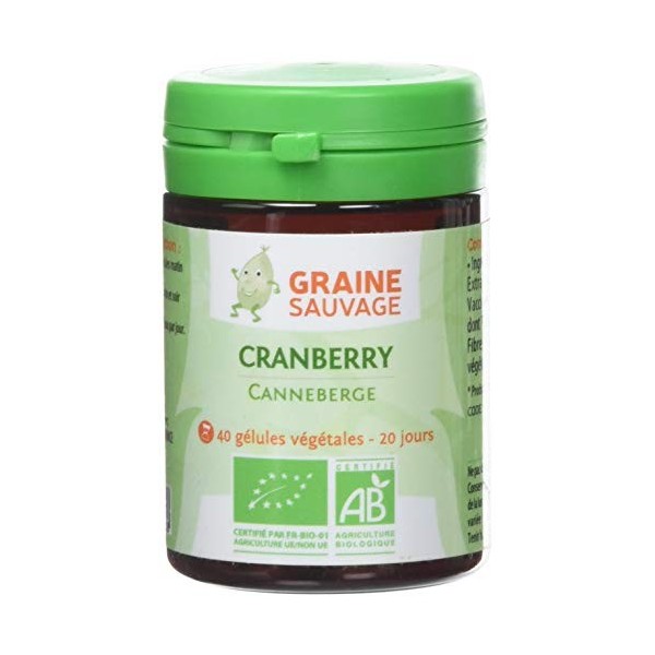 Graine Sauvage Cranberry Bio Pilulier de 40 Gélules
