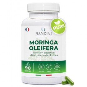 Bandini® Moringa Oleifera – Complément naturel riche en Protéines, Acides Aminés, Vitamines et Minéraux – Superfood pour lén
