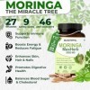 Moringa Capsules 5000 mg – Approvisionnement de 2 mois | 60 gélules à haute résistance | Végétalien, sans OGM et testé en lab