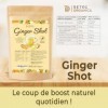 DETOX ORGANICA Ginger Shot - Jusquà 160 shots de Jus de Gingembre et Curcuma- Booster et Detox - 125g Préparation en poudre ...