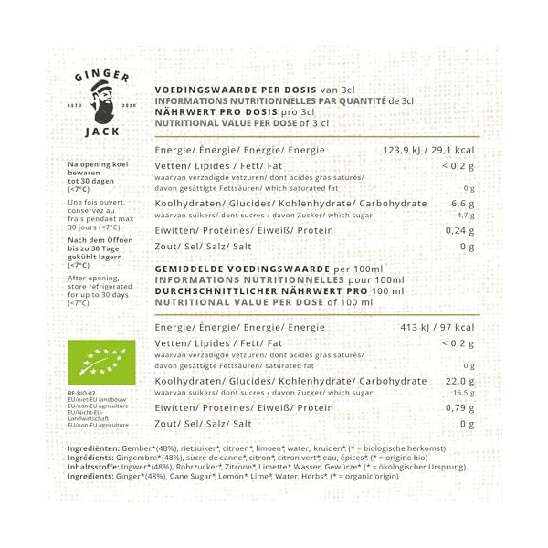 Combo Ginger Jack & Curcuma Jane - combinaison ultime de gingembre et curcuma pressé à froid - 100% biologique - faible en su