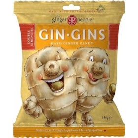 The Ginger People GIN GINS, bonbons durs au gingembre double concentration de - Bonbons bons pour la santé emballés individue...