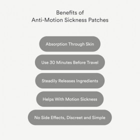 Anti-Motion Sickness Patches by Kind Patches for Unisex - 30 Count Patches Gingembre