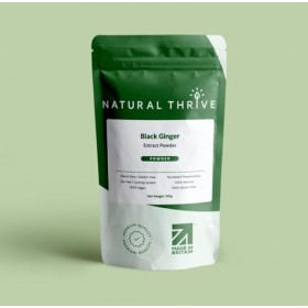 Natural Thrive Poudre dextrait de gingembre noir thaïlandais bio – Améliorateur culinaire et bien-être pur et puissant – Qua