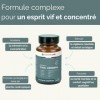 Nootropique Mémoire et Concentration | Complément Alimentaire Cerveau | Focus, Clarté Mentale & Énergie | Bacopa | Griffonia