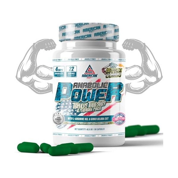 AS American Suplement | ANABOLIC POWER | Anabolisant Naturel | Aide à Augmenter votre Masse Musculaire | Stimule votre Testos