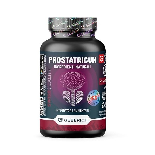 Prostatricum – 30 Capsules – Prostate Saine et Confort Urinaire – avec Serenoa repens, Échinacée, Ginkgo Biloba – Complément 